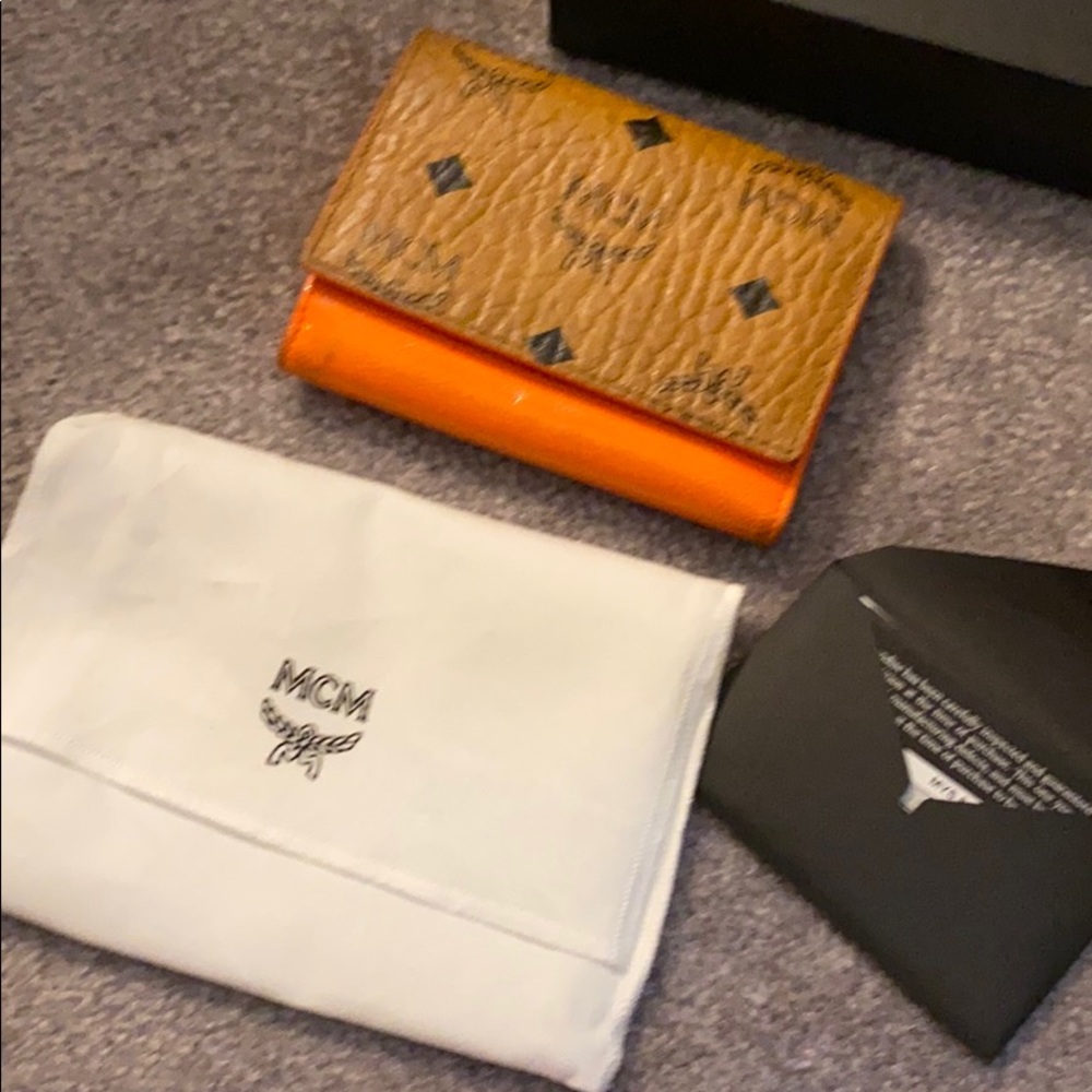 MCM trifold wallet
